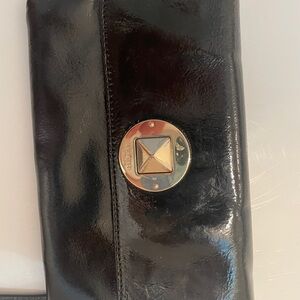 Kate Spade Black and Gold Leather Crossbody /Clutch